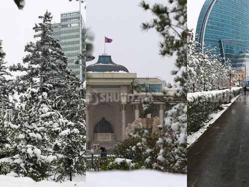 ФОТО: Зуны тэргүүн сарын цастай УЛААНБААТАР